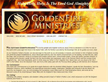 Tablet Screenshot of goldenfireministries.com